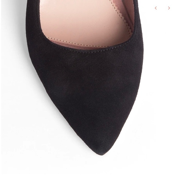 Ally Black Suede Block Heel Pumps **FREE SHIPPING** - Picture 5 of 13